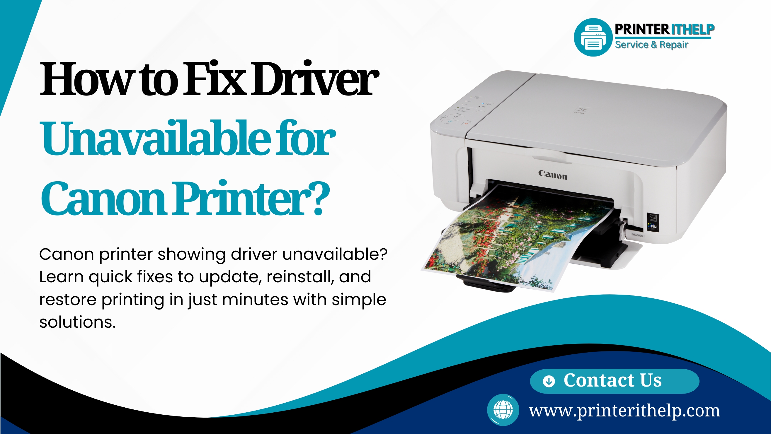 driver unavailable for canon printer