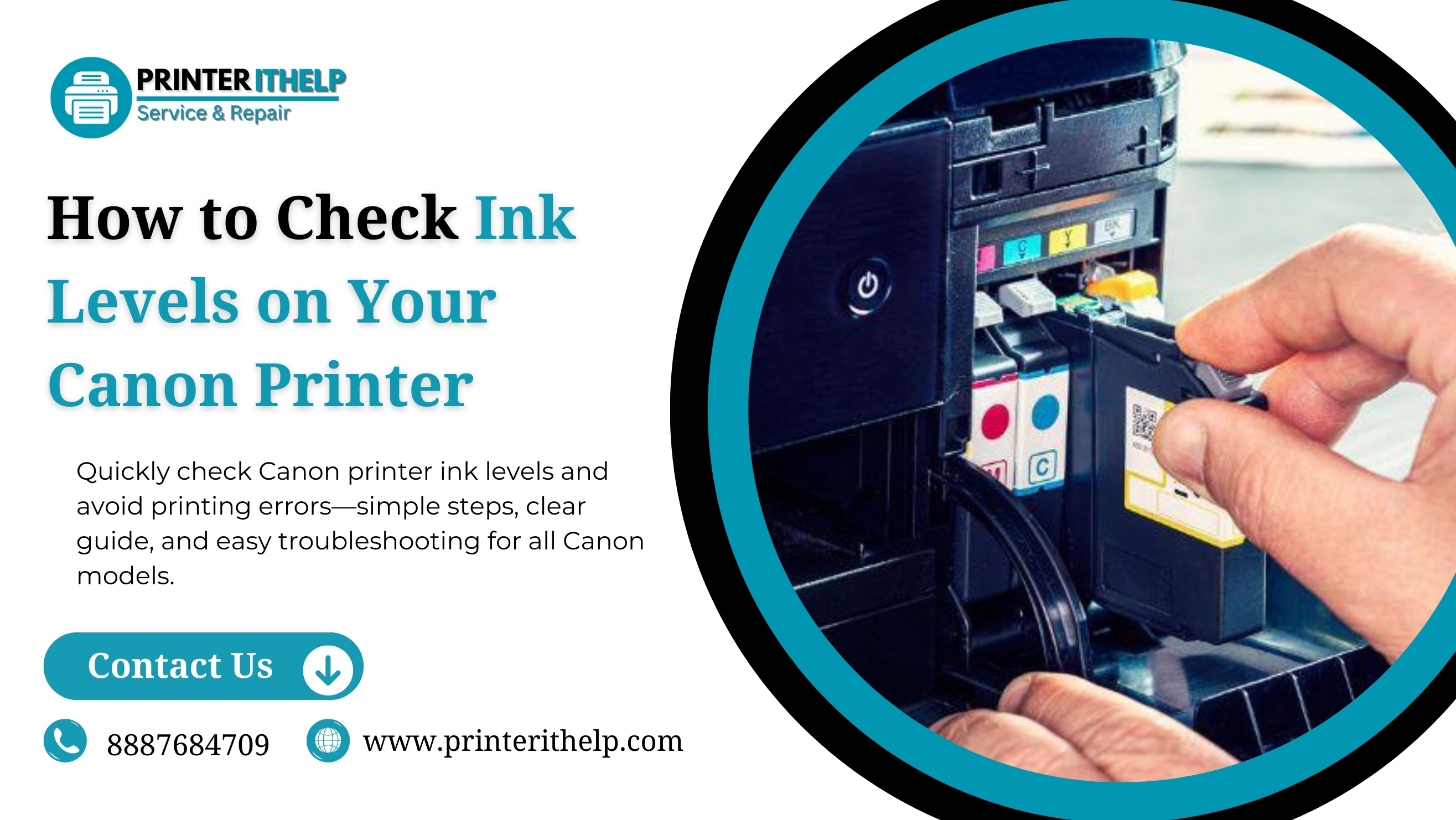 check ink levels on canon printer