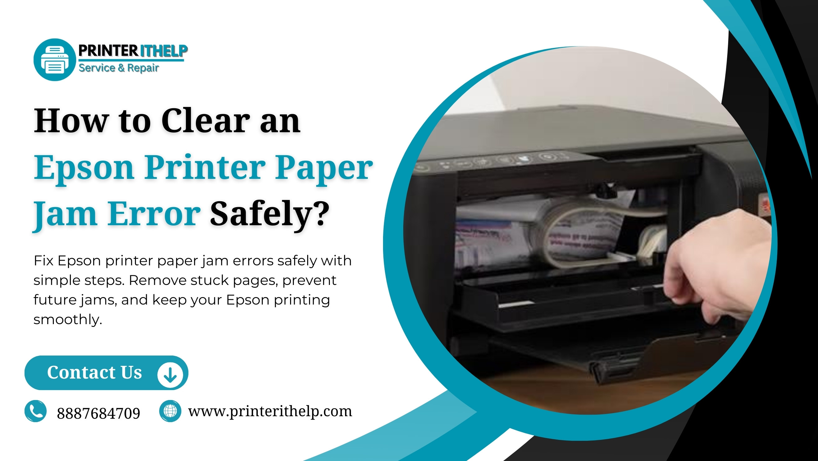 epson printer paper jam error