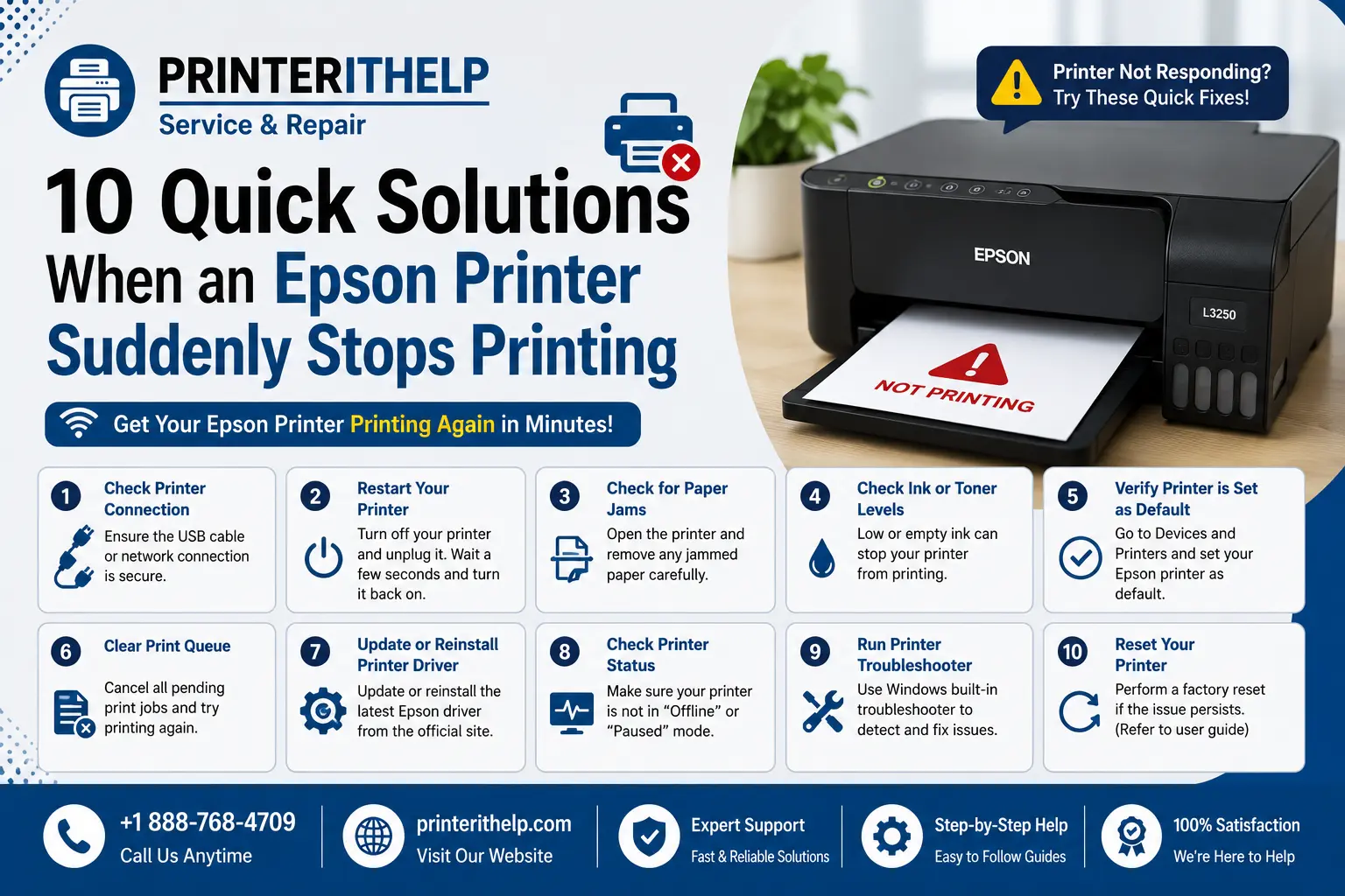 Epson Printer Suddenly Stops Printing