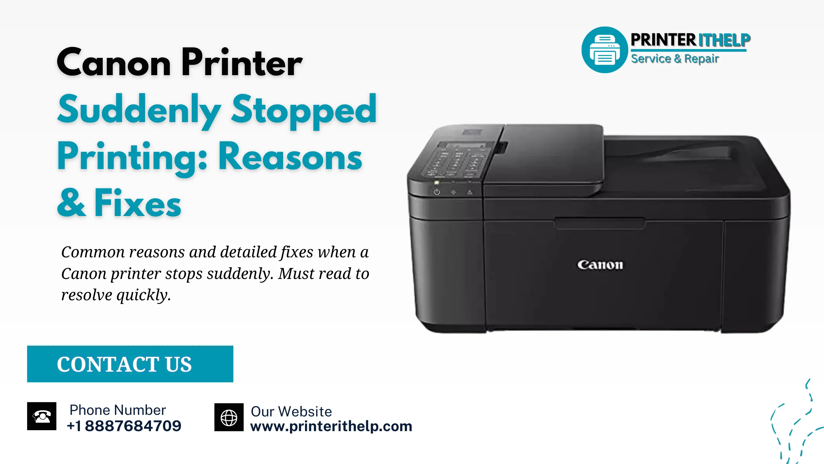 Canon Printer Suddenly Stopped Printing