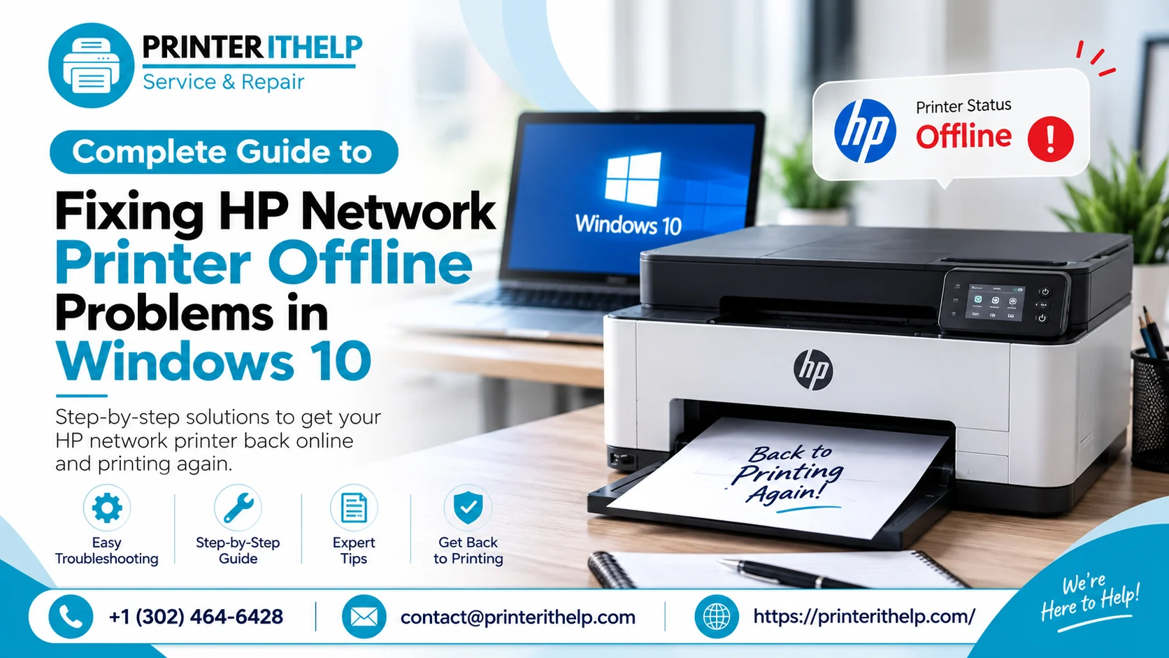 HP Network Printer Offline Problems in Windows 10
