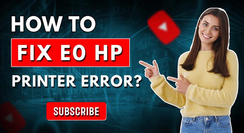 How to Fix E0 HP Printer Error