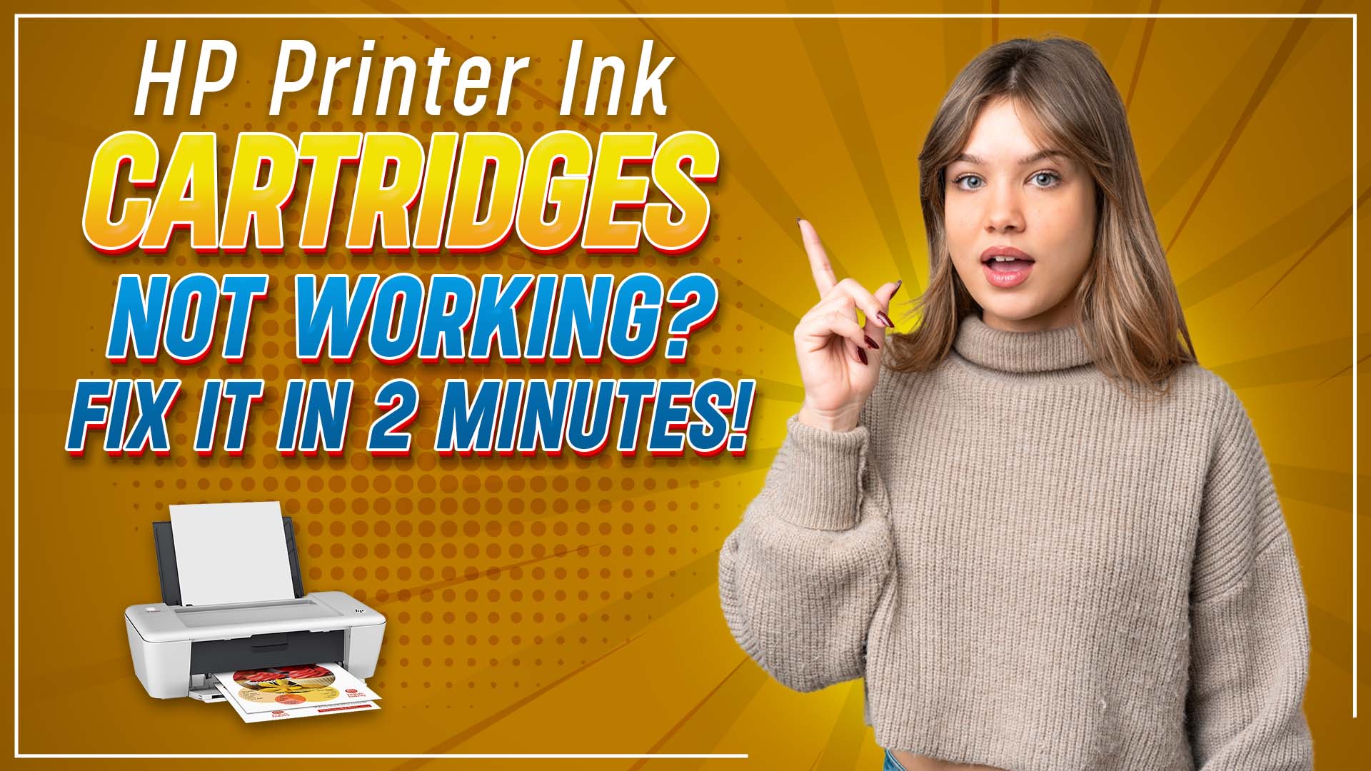 HP Printer Ink Cartridges Not Working? Fix It in 2 Minutes!